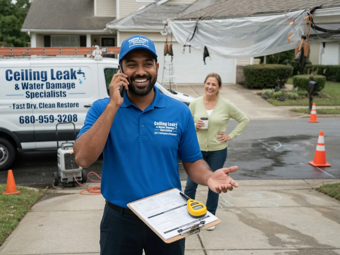 Ceiling Leak Cleanup Glenpool, OK FAQs